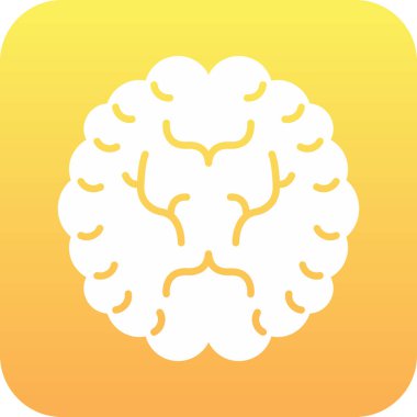 Soyut grupta izole edilmiş beyin simgesi