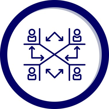 şebeke. Web simgesi basit illüstrasyon