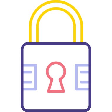 Modern simge vektör illüstrasyonunu kilitle