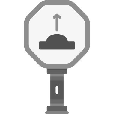 Yol tabelası. Web simgesi basit illüstrasyon