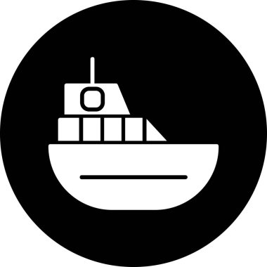 tekne ikonu vektör illüstrasyonu