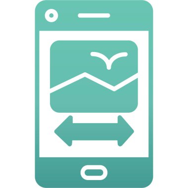 cep telefonu simgesi. vektör illüstrasyonu