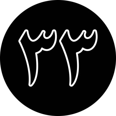 Gıda simgesinin vektör illüstrasyonu