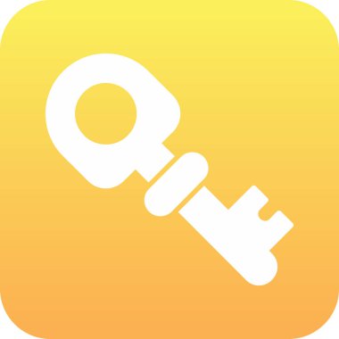 Büyüteçle anahtarın vektör simgesi. vektör illüstrasyonu