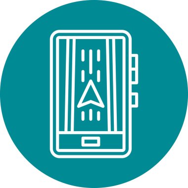 Soyut arkaplanda telefon simgesi izole edildi