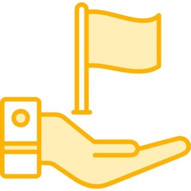 bayrak ikonu vektör illüstrasyonu