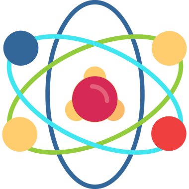 Bilim yassı simgesi, vektör illüstrasyonu