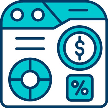 Dolar simgesi vektör illüstrasyonu