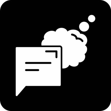 ileti sohbet vektör simgesi