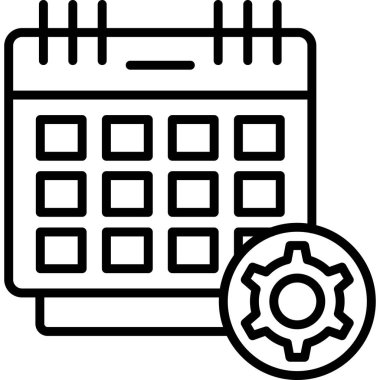 takvim tarihi olay simgesi ana hat biçiminde