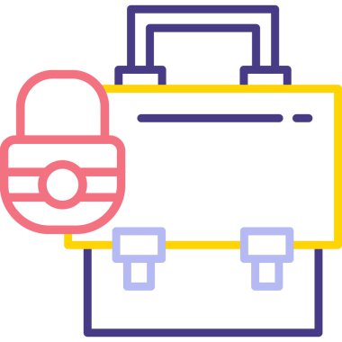 ikon vektör illüstrasyonunu kilitle