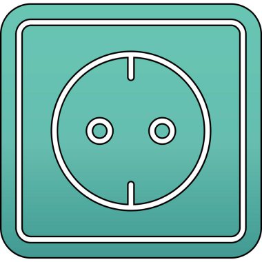 Benzersiz Benzin İstasyonu Vektör Hattı Simgesi