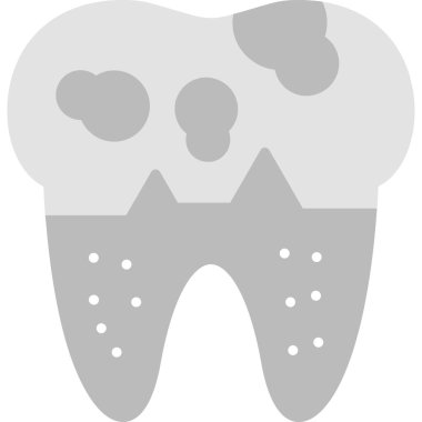 Düz stilde diş simgesi