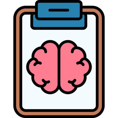 beyin simgesi modern vektör illüstrasyonu