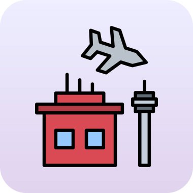 Uçak havalimanı kontrol simgesi