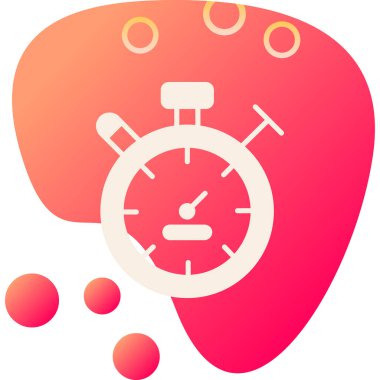 Alarm saati web simgesi basit illüstrasyon