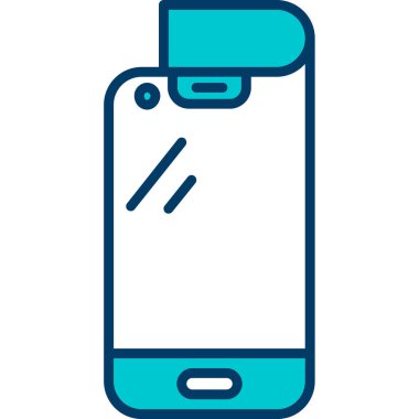 Akıllı telefon. Web simgesi basit illüstrasyon