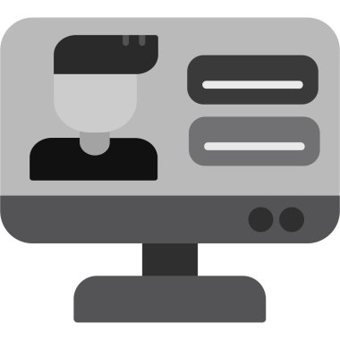 Moda biçimi izole edilmiş arkaplanda bilgisayar masaüstü simgesi