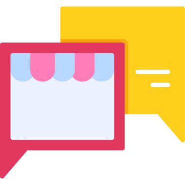 Sohbet mesajı vektör illüstrasyonu