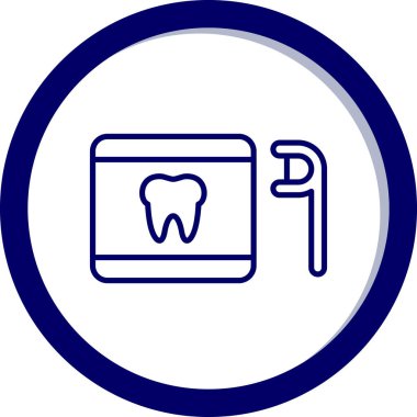 Diş bakımı modern simgesi, vektör illüstrasyonu