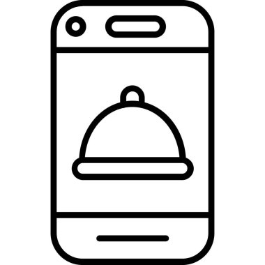 Akıllı telefon. Web simgesi basit tasarım