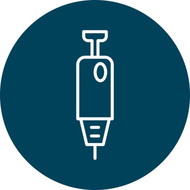 Modern b 'nin vektör illüstrasyonunda kan ikonu eksikliği