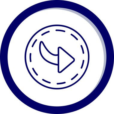 Oyun düğme simge vektör çizim