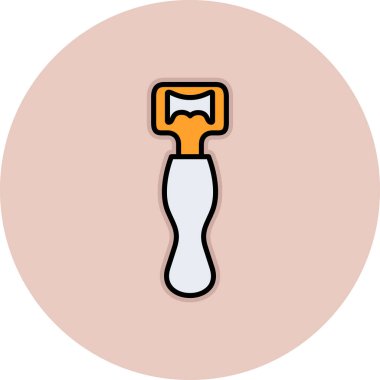 Kürek simgesi, vektör illüstrasyonu