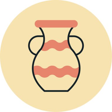 Kavanoz ikonu vektör çizimi. düz biçim vektör resimleme simgeleri.