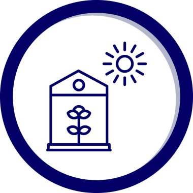 Güneş paneli simgesinin vektör illüstrasyonu