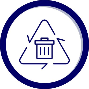 vektör geri dönüşüm kutusu simgesi