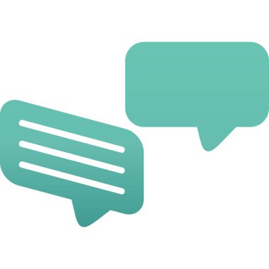 baloncuk sohbet mesaj simgesi düz biçimli