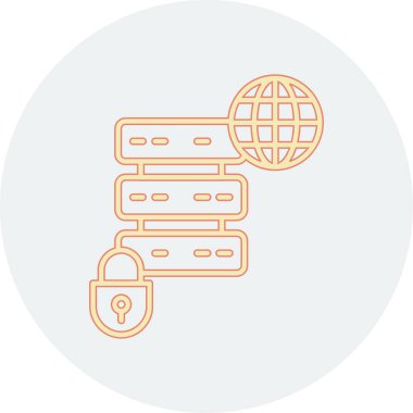 Internet güvenlik simge vektör çizim