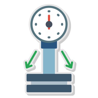 Alarm saat vektör çizimi tasarımı