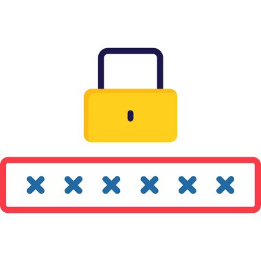 Düz ikon kilidi, vektör çizimi. kilit ve anahtar