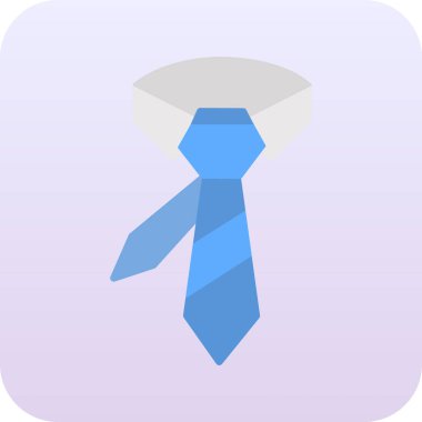 Kravat. Web simgesi basit illüstrasyon