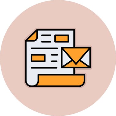 e- posta simgesi, vektör illüstrasyonu