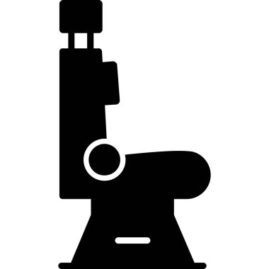 Mikroskop simgesi. Mikroskop vektör simgesi beyaz arka plan üzerinde izole web tasarımı için basit örnek