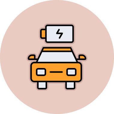 Araba aküsü. Basit resimleme