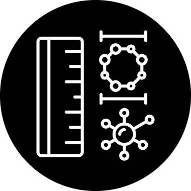 Bilim. Web simgesi basit illüstrasyon