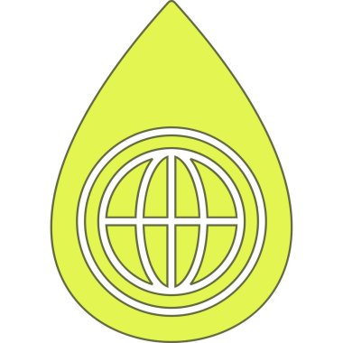 yeşil yaprak ekoloji simgesi