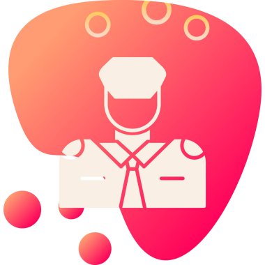 Şef. Web simgesi basit illüstrasyon