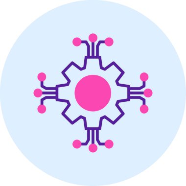 covid 19 parçacık simgesi, vektör illüstrasyon tasarımı