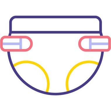 iç çamaşırı vektörü ince çizgi simgesi