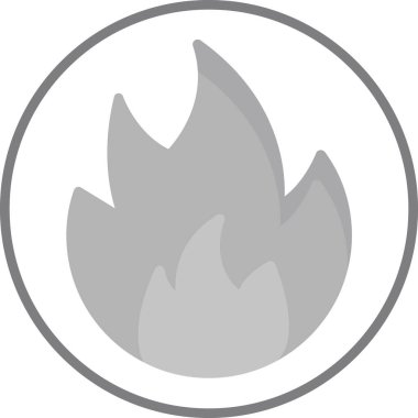 Yangın. Web simgesi basit illüstrasyon