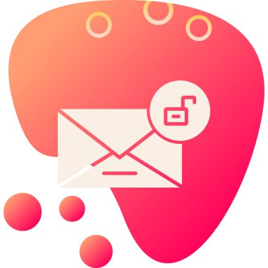 posta iletisi simgesi, vektör çizim