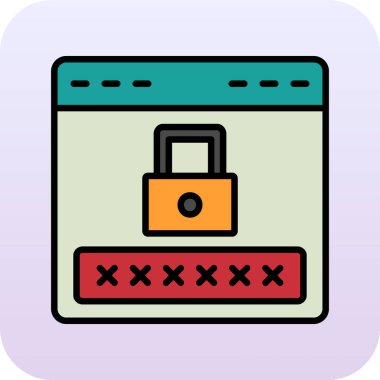 ikon vektör illüstrasyonunu kilitle