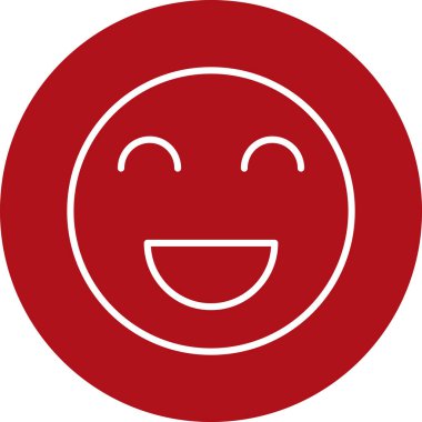 Mutlu duygu simgesi vektör illüstrasyon tasarımı