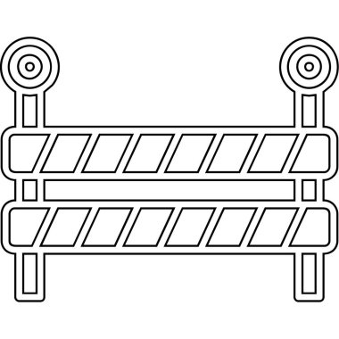 Bariyer simgesi, anahat stili