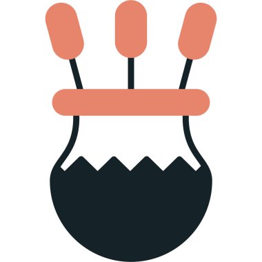 Cadılar bayramı balkabağı vektör ikonu. düz çizim tasarımı.